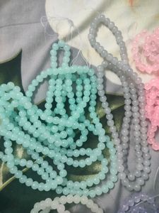 8mm Glass Beads (Any 1 String) + 10 Metre Elastic