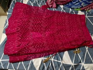 Lehenga Pink Color Full Embroidery For Womens