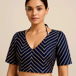 Striped Navy Blouse
