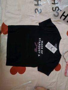 SHEIN Black Graphic T-Shirt