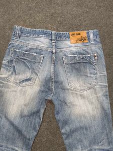 Goes Club 'Y2K Whiskered' Jeans (Light Blue Heavy)