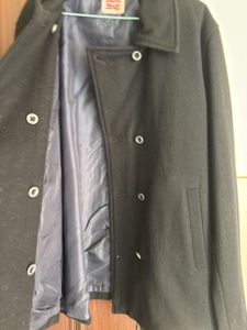 Levi's Black Wool Blend Coat