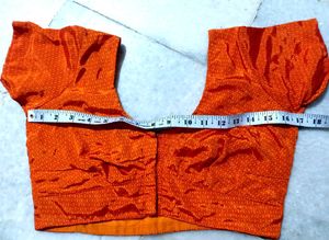 Creap Saree With Readymade Blouse