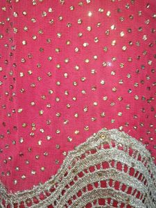 Pink &amp; Gold Embroidered Kurti