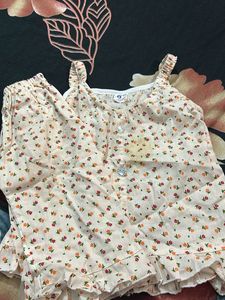 Cute Floral Print Pajama Set