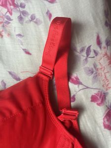 Vibrant Red Bra