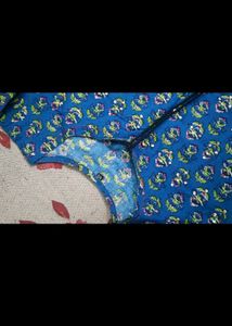Blue Printed Kurta for Women