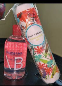 Bioderma Micellar Water & Cotton Pads