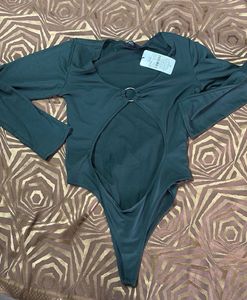 SHEIN Stylish Cut-Out Bodysuit Top