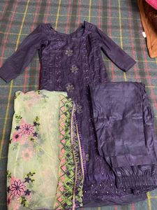 Stiched Suit In Beautiful Purple Colour