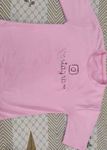 Pink Instagram Graphic T-Shirt