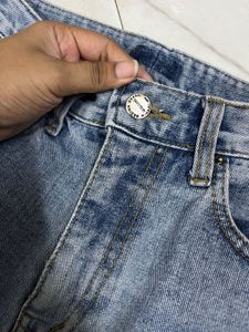 Light Blue Wide Leg Jeans