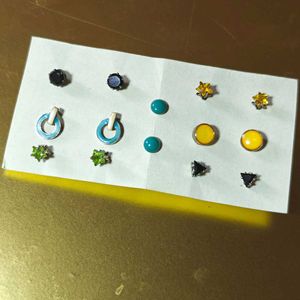 Assorted Stud Earrings Set