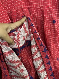 Ethnic Dress with Checked Pattern
