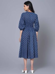 Navy Blue Indowestern Dress