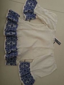 Off-Shoulder Embroidered Top