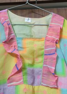 Beautiful Rainbow Kurti 🌈