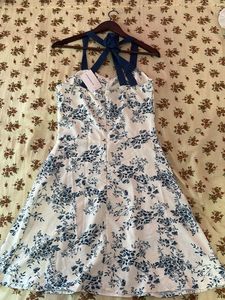 Littlebox Floral Midi Dress with knotted split