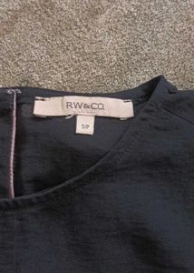 Sheer Black Top with Pocket Detail