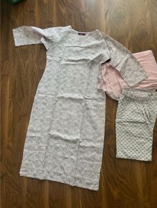 Beautiful Pink Ethnic Kurta Set