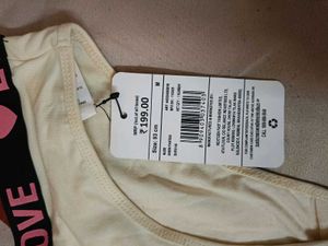 SHEIN Cream elastic panty