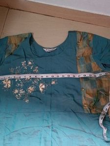 Beautiful Blue Embroidered Kurta