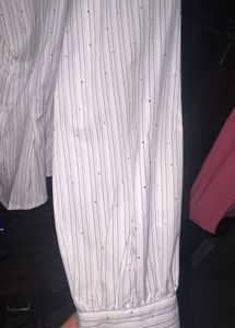 Classic Striped Button-Up Blouse