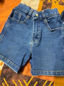 2 Pc Kids Denim Shorts