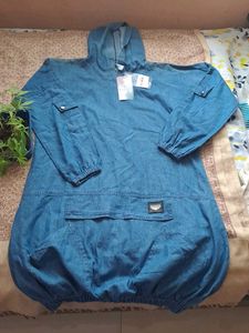 Denim Hoodie Tunic - New with Tags!