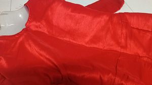 Stunning Red Embroidered Ethnic Gown