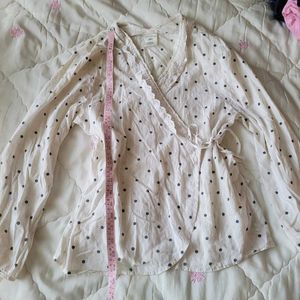 Elegant Polka Dot Blouse