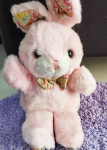 Vintage Pink Bunny Plush