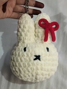 Handmade Miffy Plush Keychain withpremium yarn