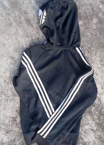 Adidas Black Zip-Up Hoodie