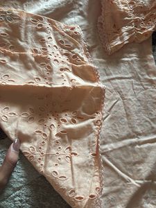 DNMX Embroidered Peachy Pink Top