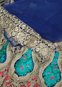 Embroidered Blue Lehenga choli set