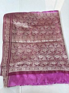 Elegant Purple Silk Saree