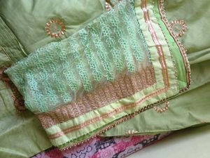 Light Green Embroidered Kurta Set