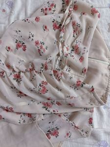 Chic Floral Print Midi Skirt