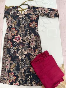 Beautiful Floral Print Dress Material