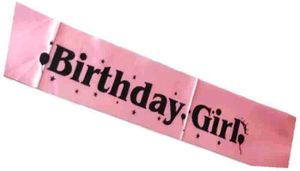 Sash for Girl Theme Party Birthday