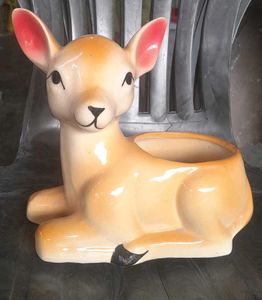 Cute Deer Ceramic Planter/Figurine