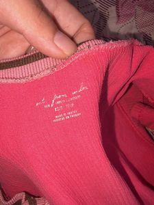 Vibrant Pink Ribbed Henley Top