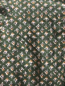 Stylish Long Sleeve Green Printed Kurta