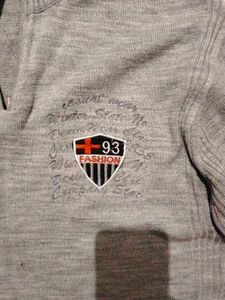 Men's Grey Knit Pullover