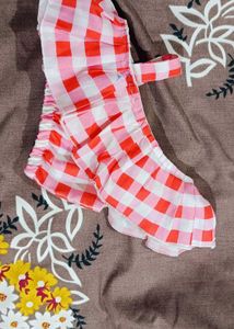Gingham Ruffle Top