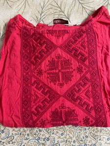 Women Cotton Thread Work Kurti