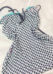 Chic Gingham Bikini Top