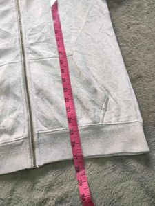 Estren Camel Grey Zip-Up Hoodie