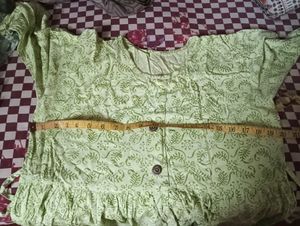 Light Green Printed Kurta